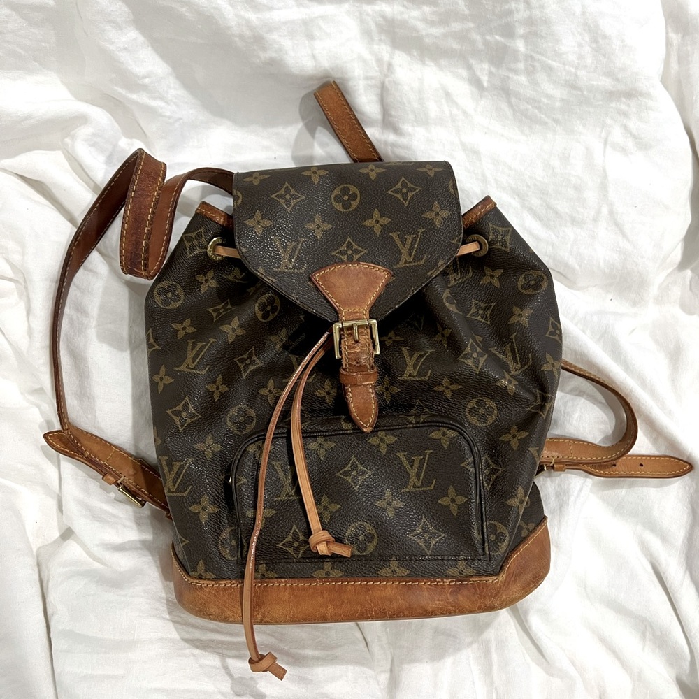 Vintage Louis Vuitton Backpack bag Montsouris MM Mongram